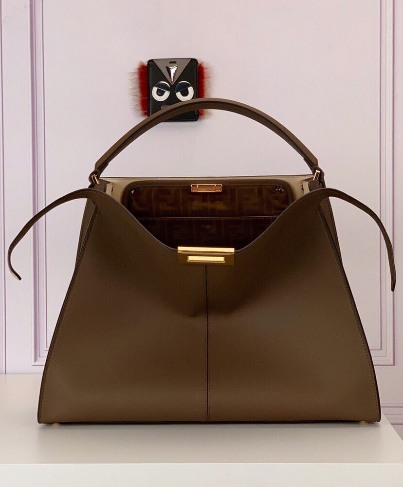 Fendi Peekaboo X lite Large Handbag 8BN304 Brown